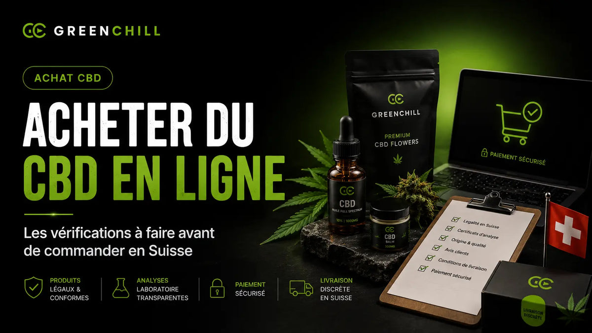 Acheter du CBD en ligne en Suisse : les vérifications à faire avant de commander