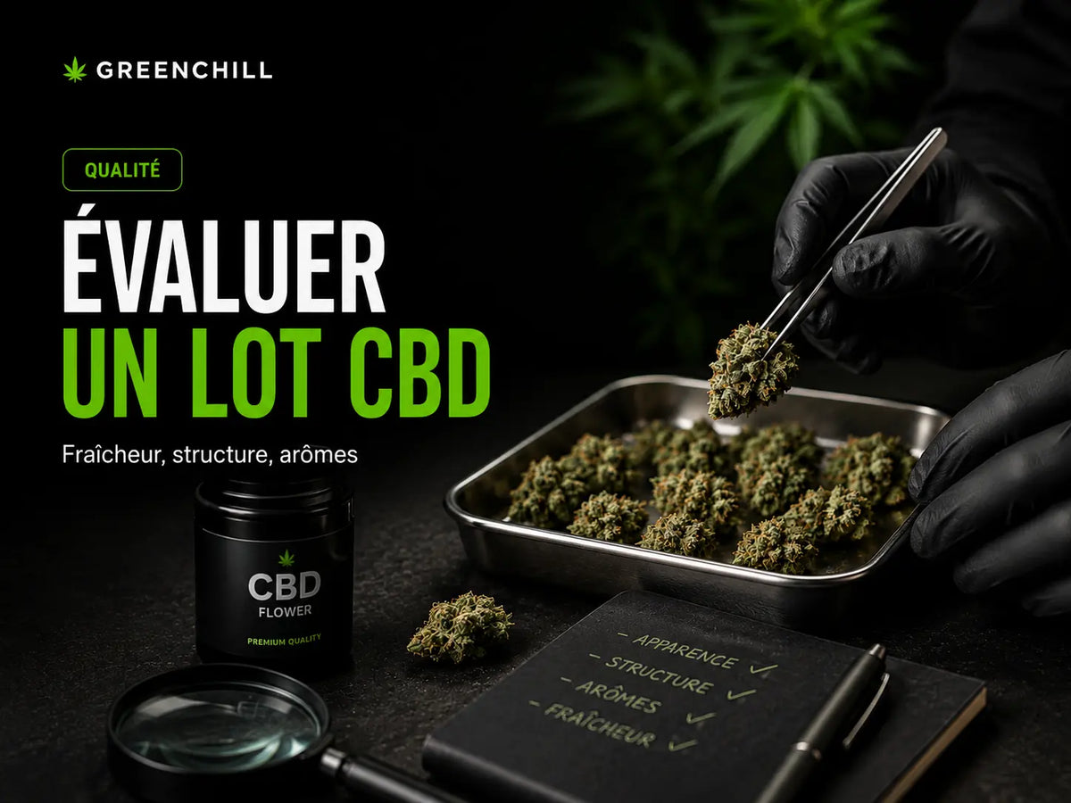 Fraîcheur, structure, arômes : comment GreenChill évalue un lot CBD