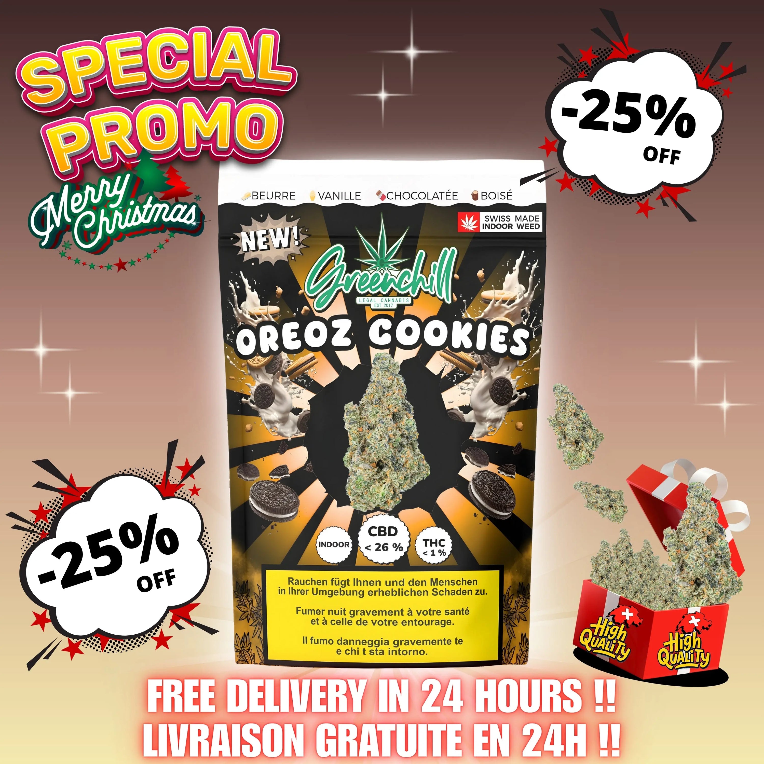 OREOZ COOKIES INDOOR CBD Greenchill SARL