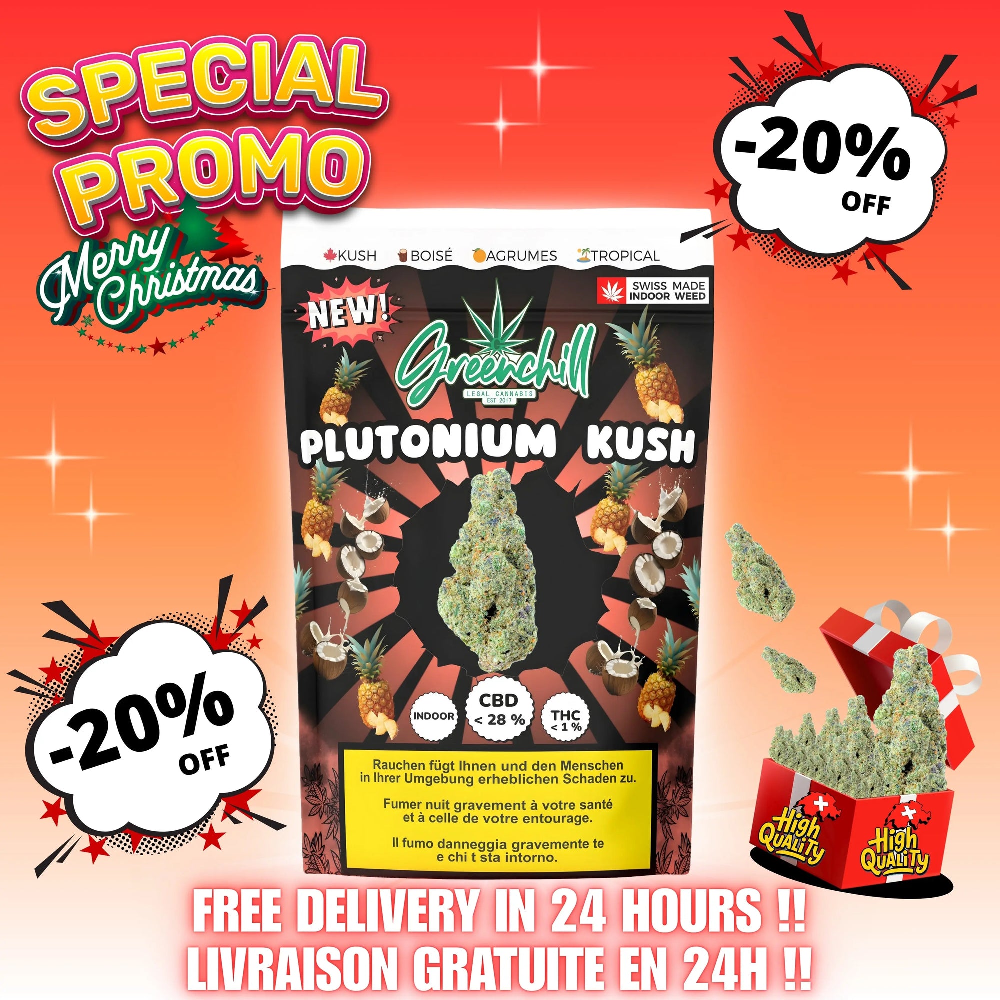PLUTONIUM KUSH CBD INDOOR Greenchill SARL